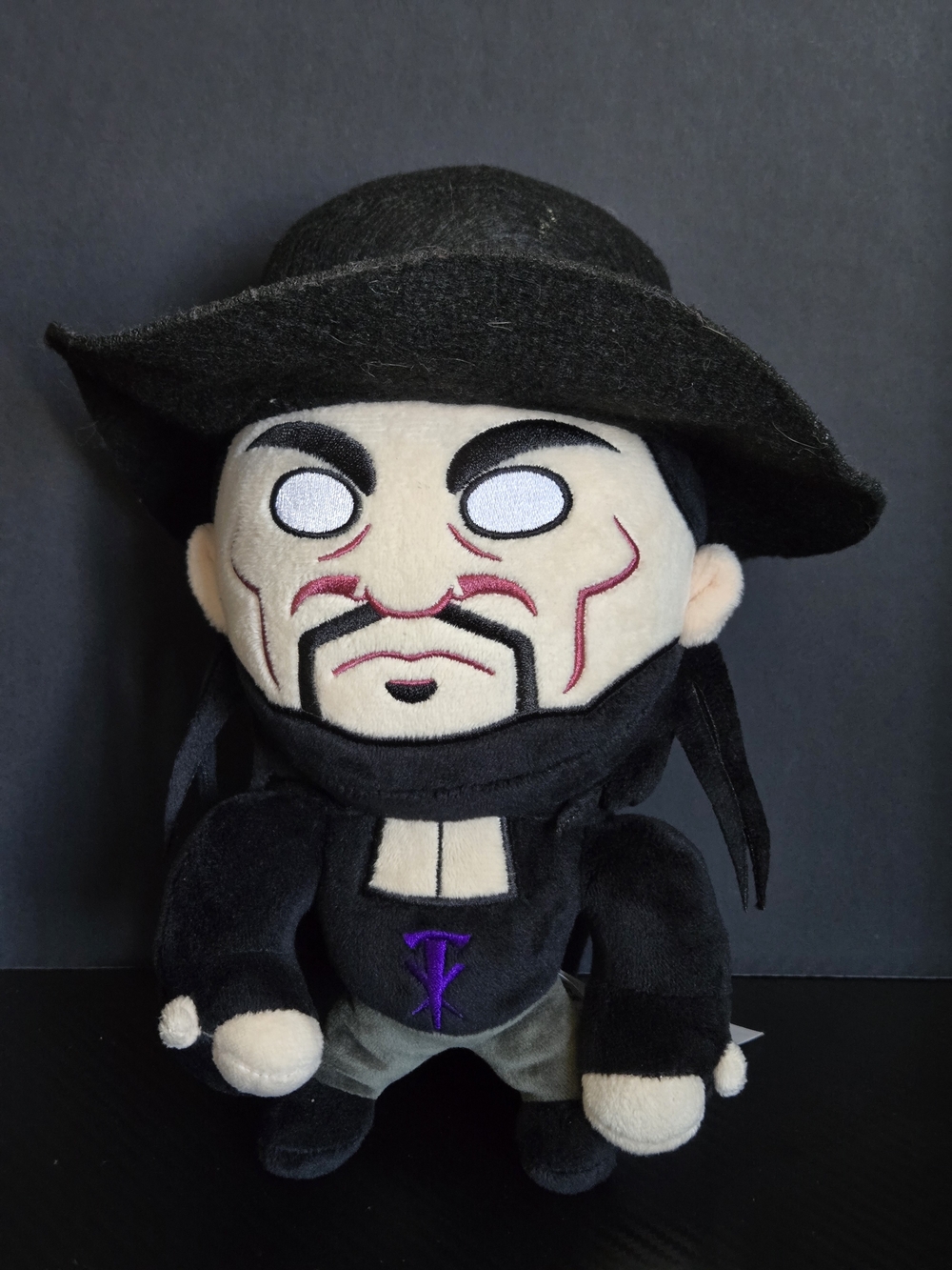 WWE The Undertaker Plush Stuffed Figure Wrestler Deadman Black Hat